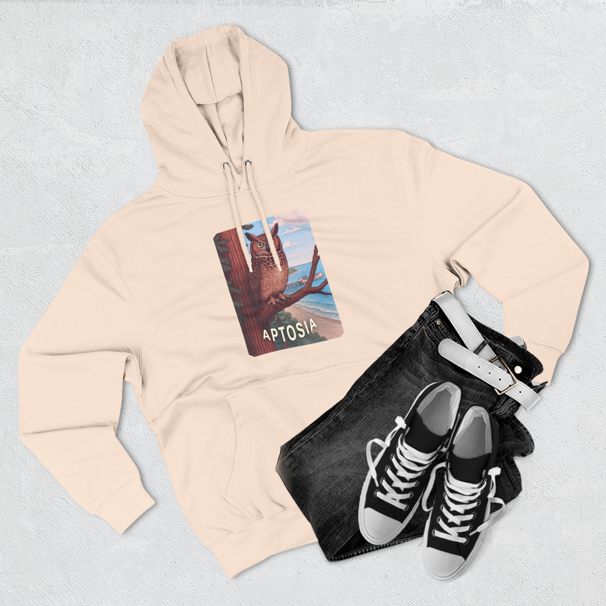 Aptos California Aptosia Unisex - Pull-Over Cotton Blend Fleece Hoodie