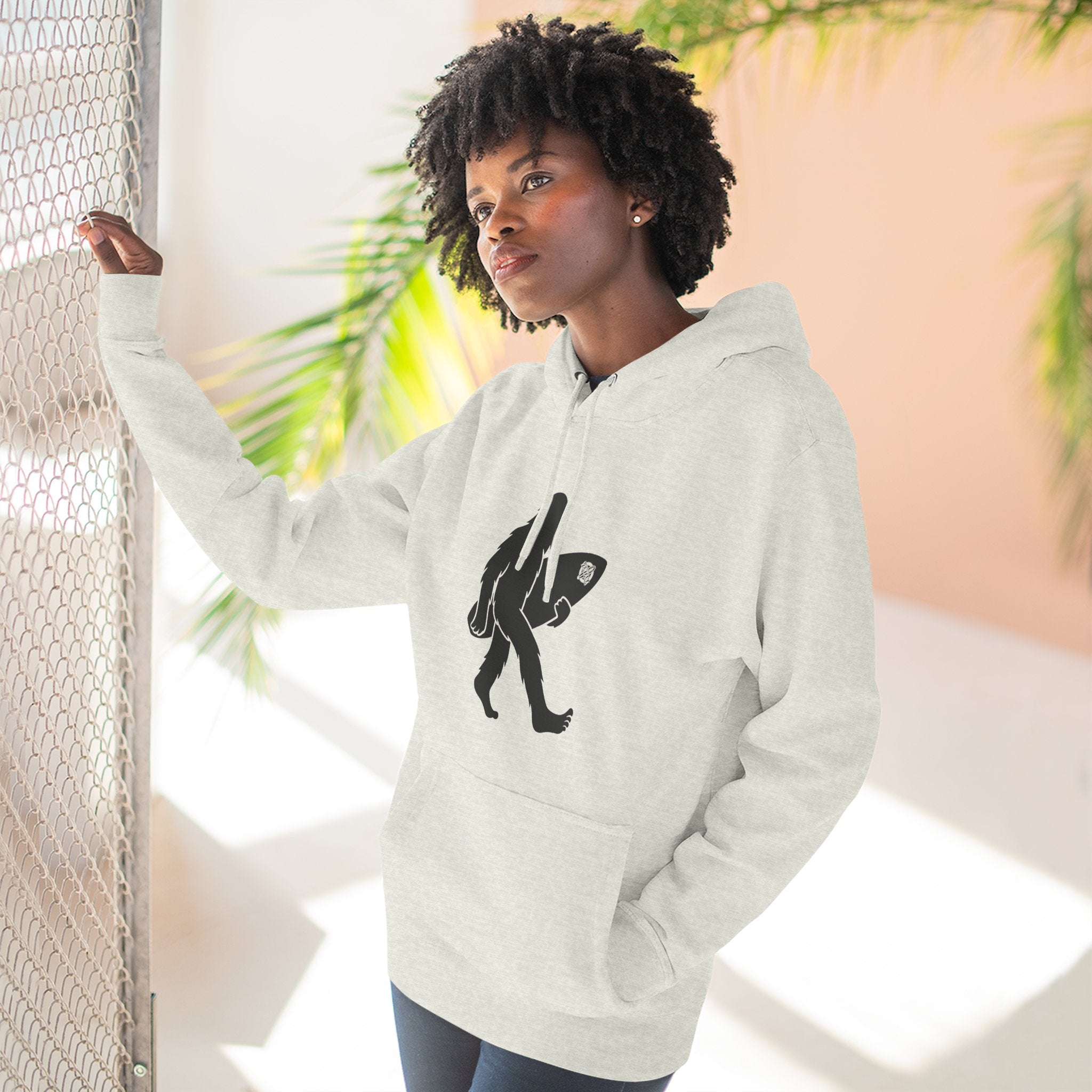 Ventana Surfsquatch Unisex - Pull-Over Cotton Blend Fleece Hoodie