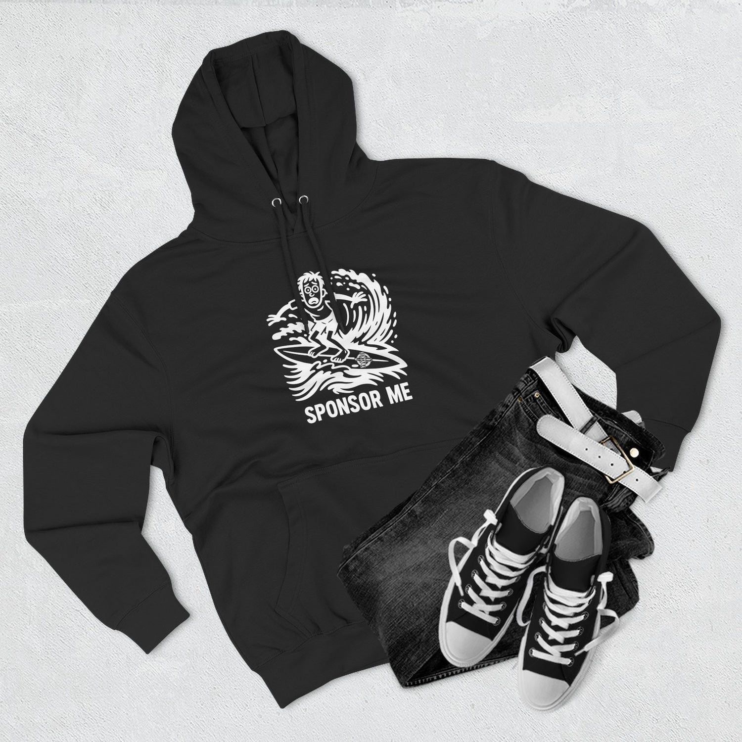 Sponsor Me Unisex - Pull-Over Cotton Blend Fleece Hoodie