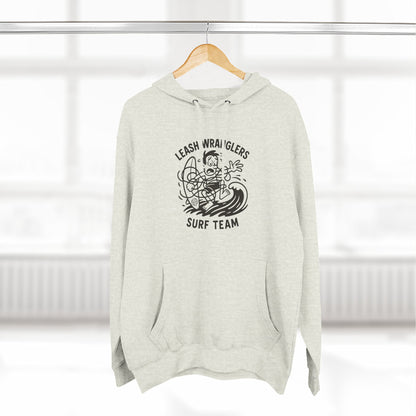Leash Wranglers Surf Team Unisex - Pull-Over Cotton Blend Fleece Hoodie