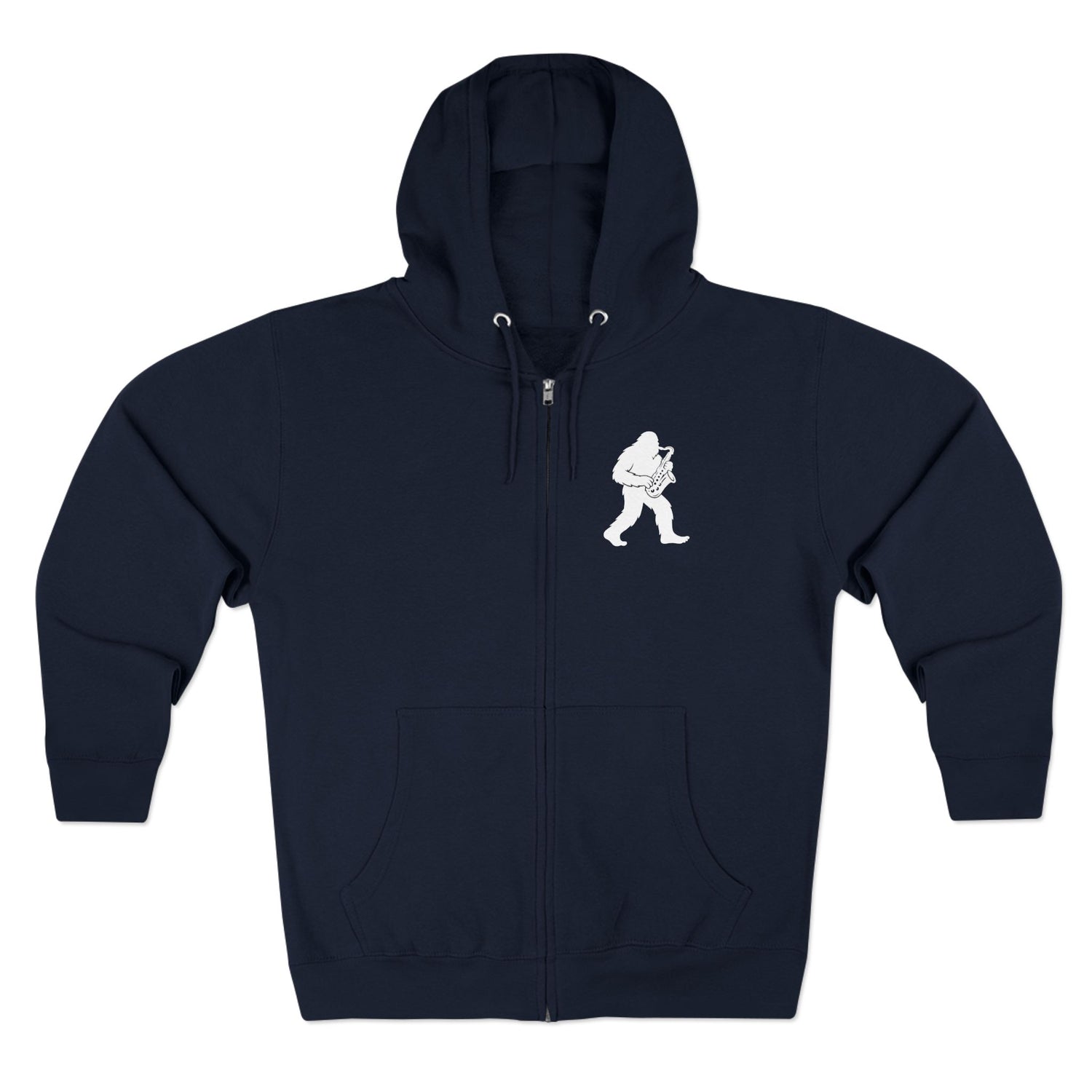 Ventana Saxsquatch Unisex - Zip Cotton Blend Fleece Hoodie