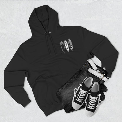 Ventana Three Board - Unisex Pull-Over Cotton Blend Fleece Hoodie