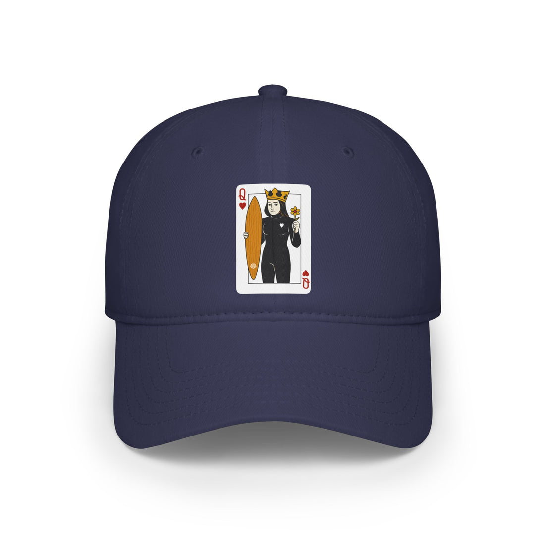 Queen of Hearts Surfer - 100% Cotton Baseball Cap