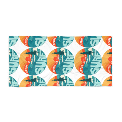 Aptos Junior High Surf Team Sunset - Surf Beach Towel (30&quot; x 60&quot;)