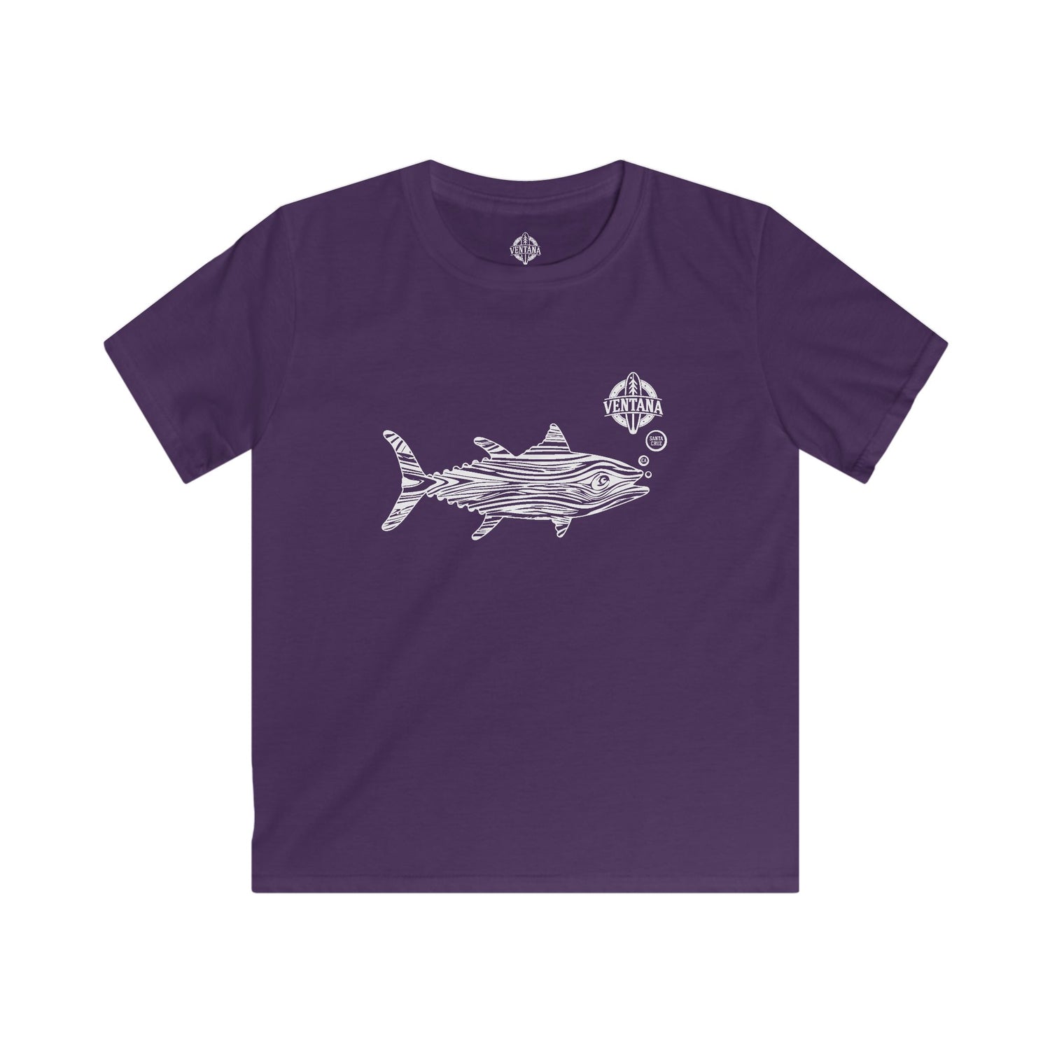 Ventana Wooden Tuna Kids - Soft Style U.S. Cotton T-Shirt