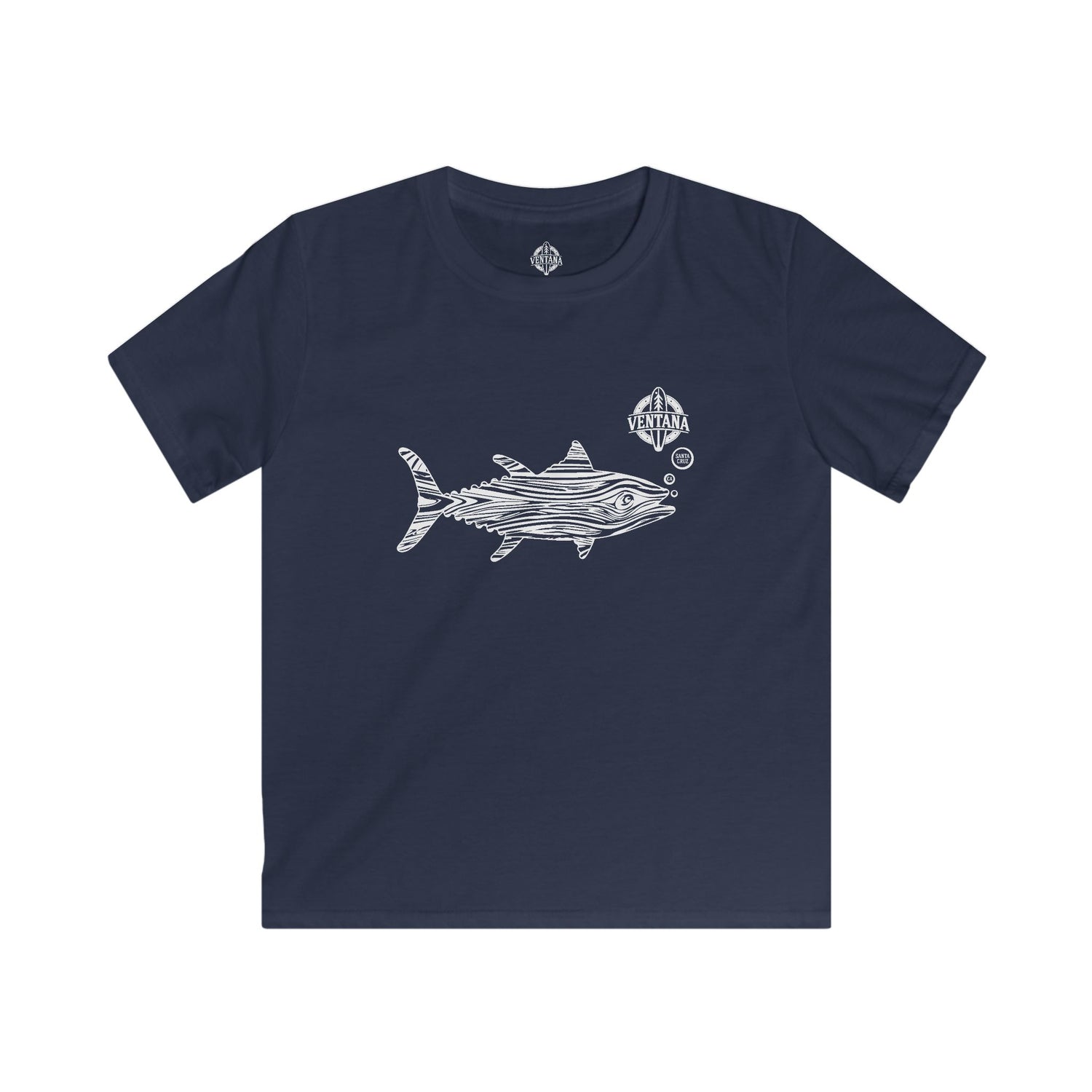 Ventana Wooden Tuna Kids - Soft Style U.S. Cotton T-Shirt