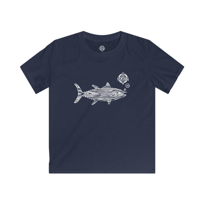 Ventana Wooden Tuna Kids - Soft Style U.S. Cotton T-Shirt