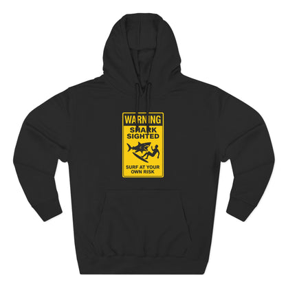 Shark Sighted Unisex - Pull-Over Cotton Blend Fleece Hoodie