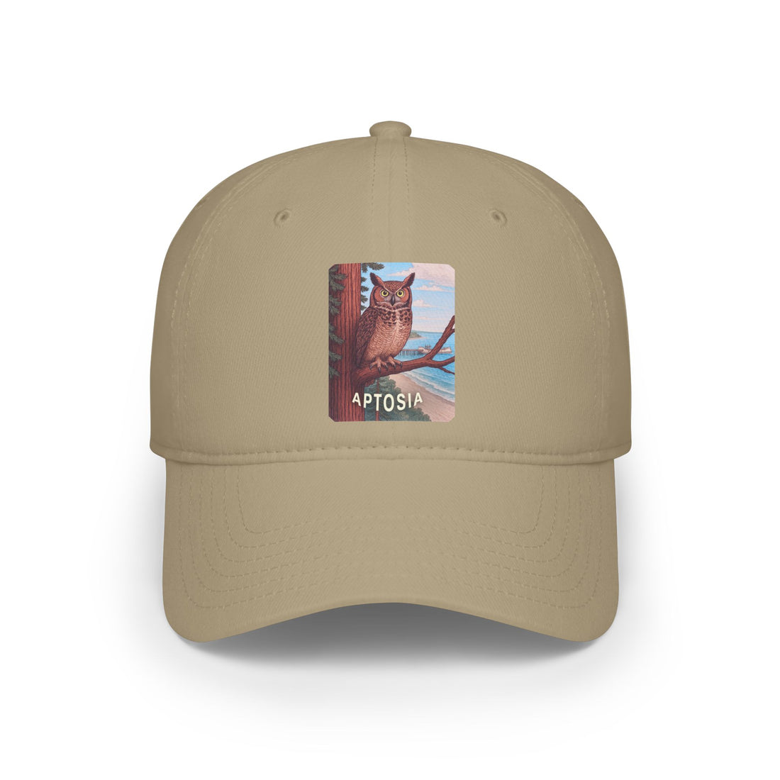 Aptos California Aptosia Owl - 100% Cotton Baseball Cap