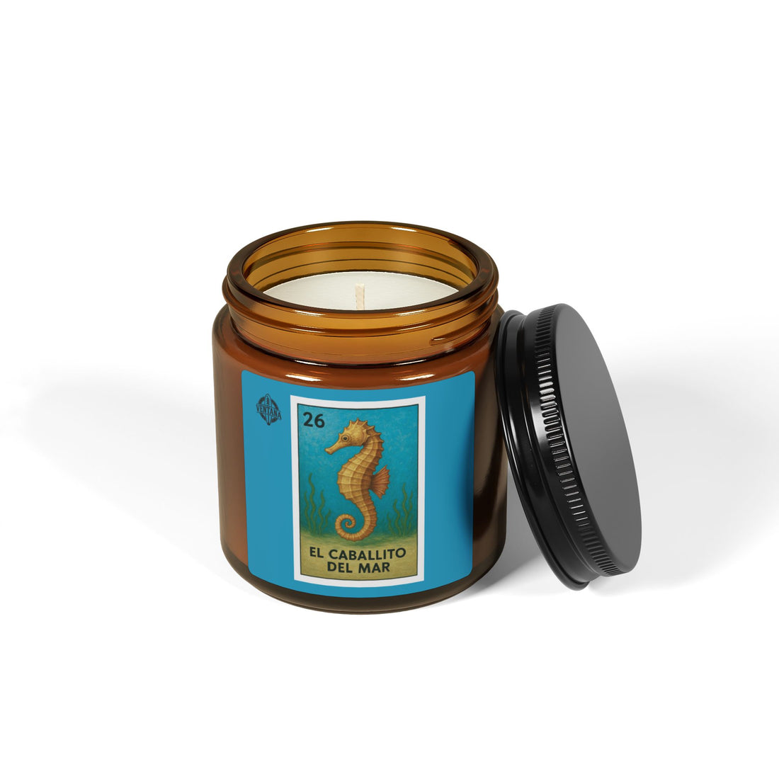 Seahorse Lotería - Scented Soy Candle (El Caballito del Mar)