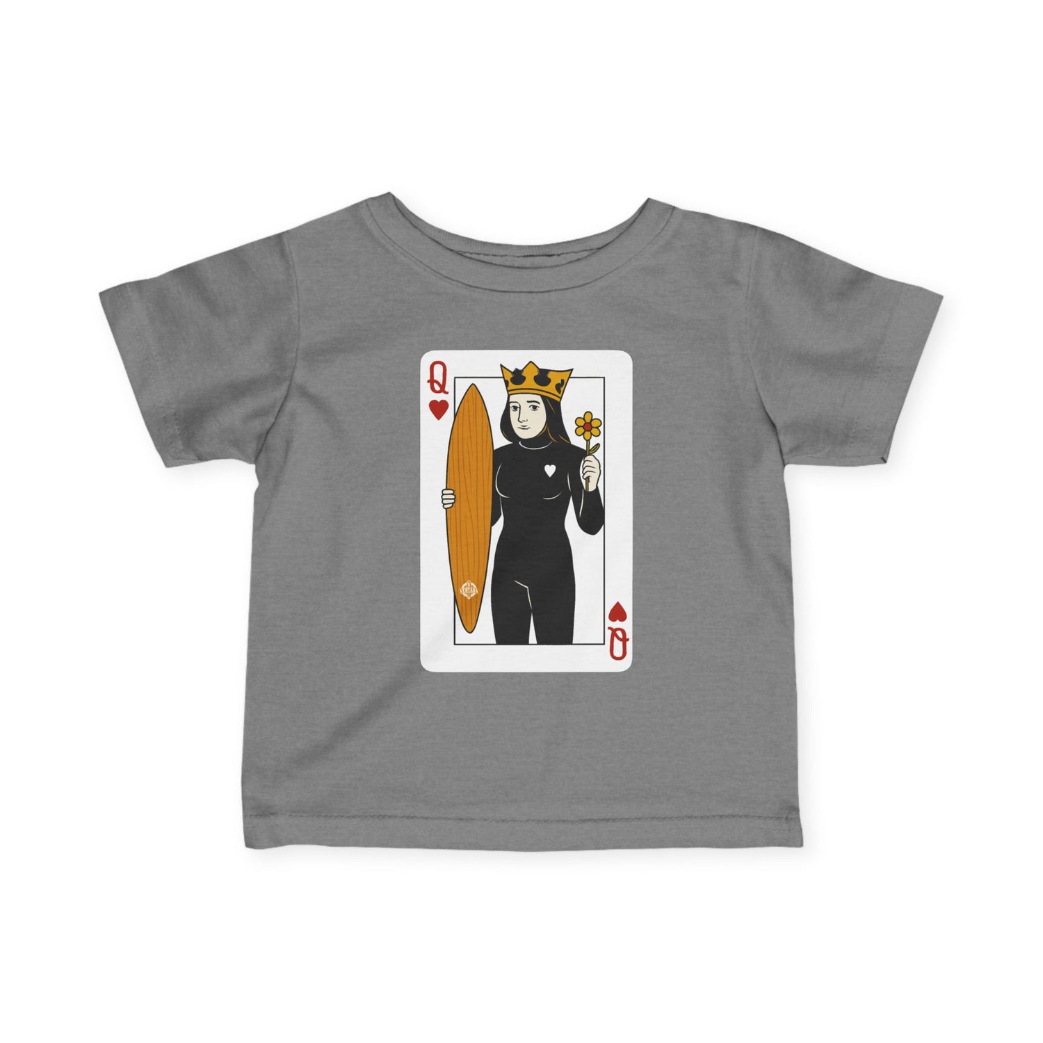 Queen of Hearts Surfer - Infant 100% Cotton T-Shirt