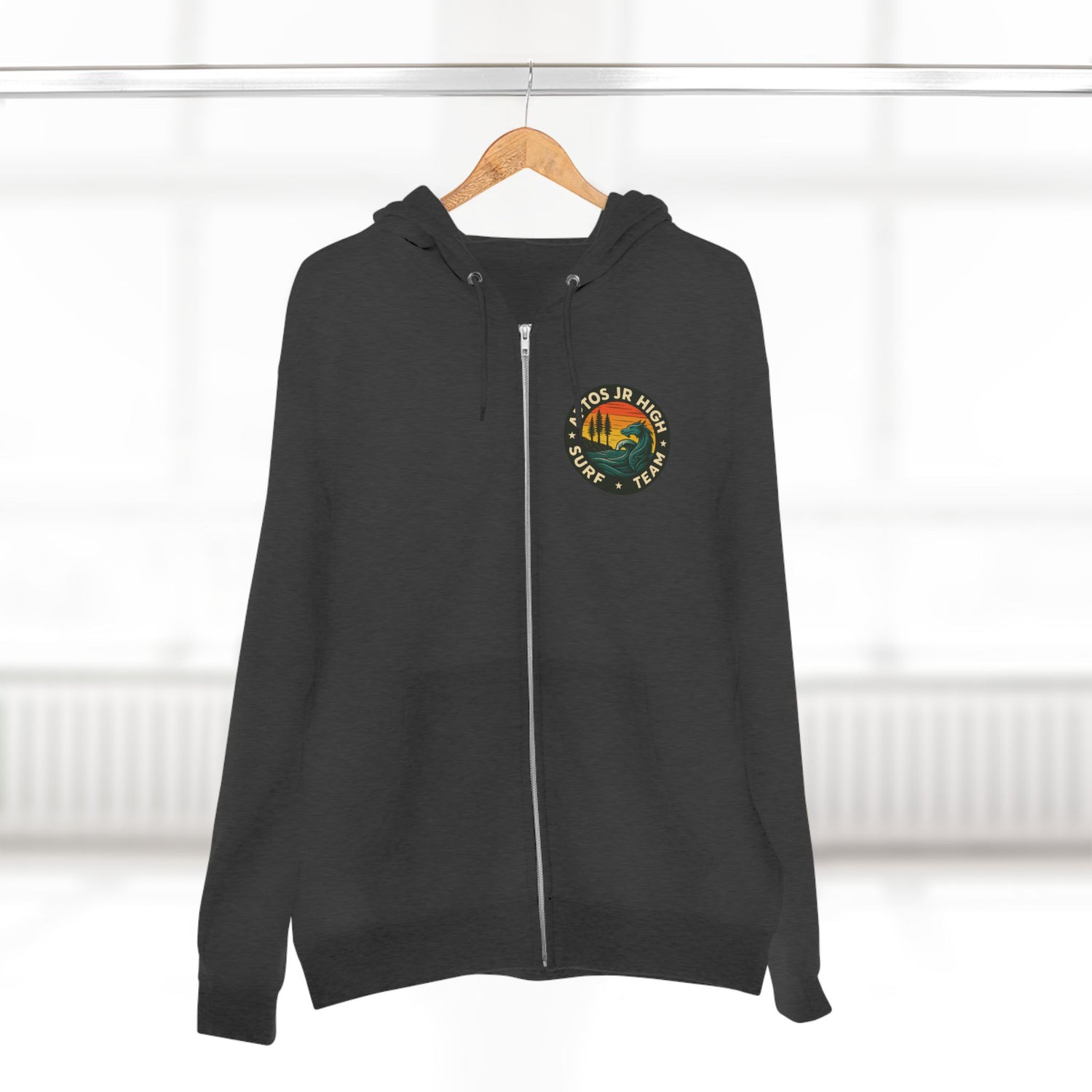 Aptos Junior High Surf Team Unisex - Zip Cotton Blend Fleece Hoodie