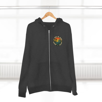 Aptos Junior High Surf Team Unisex - Zip Cotton Blend Fleece Hoodie