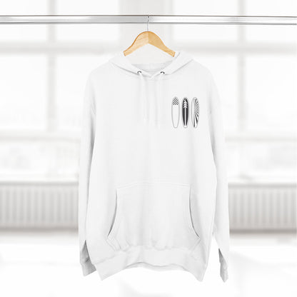 Ventana Three Board - Unisex Pull-Over Cotton Blend Fleece Hoodie