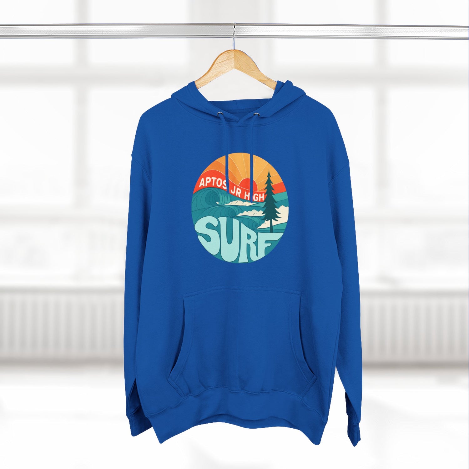 Aptos Junior High Surf Team Sunset Unisex - Pull-Over Cotton Blend Fleece Hoodie