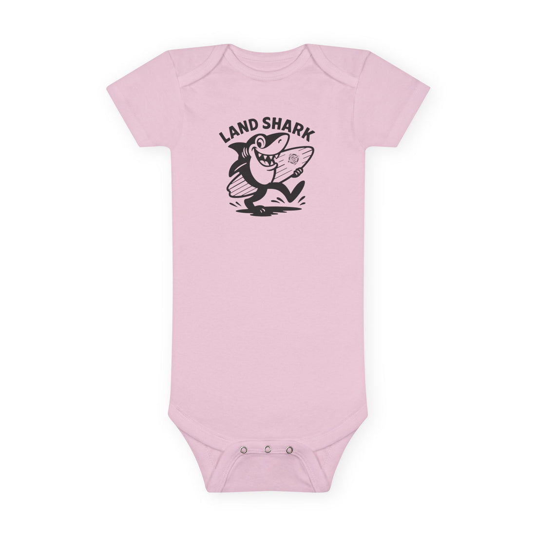 Land Shark - Baby Short Sleeve 100% Cotton Onesie