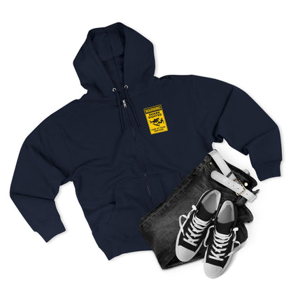 Shark Sighted Unisex - Zip Cotton Blend Fleece Hoodie