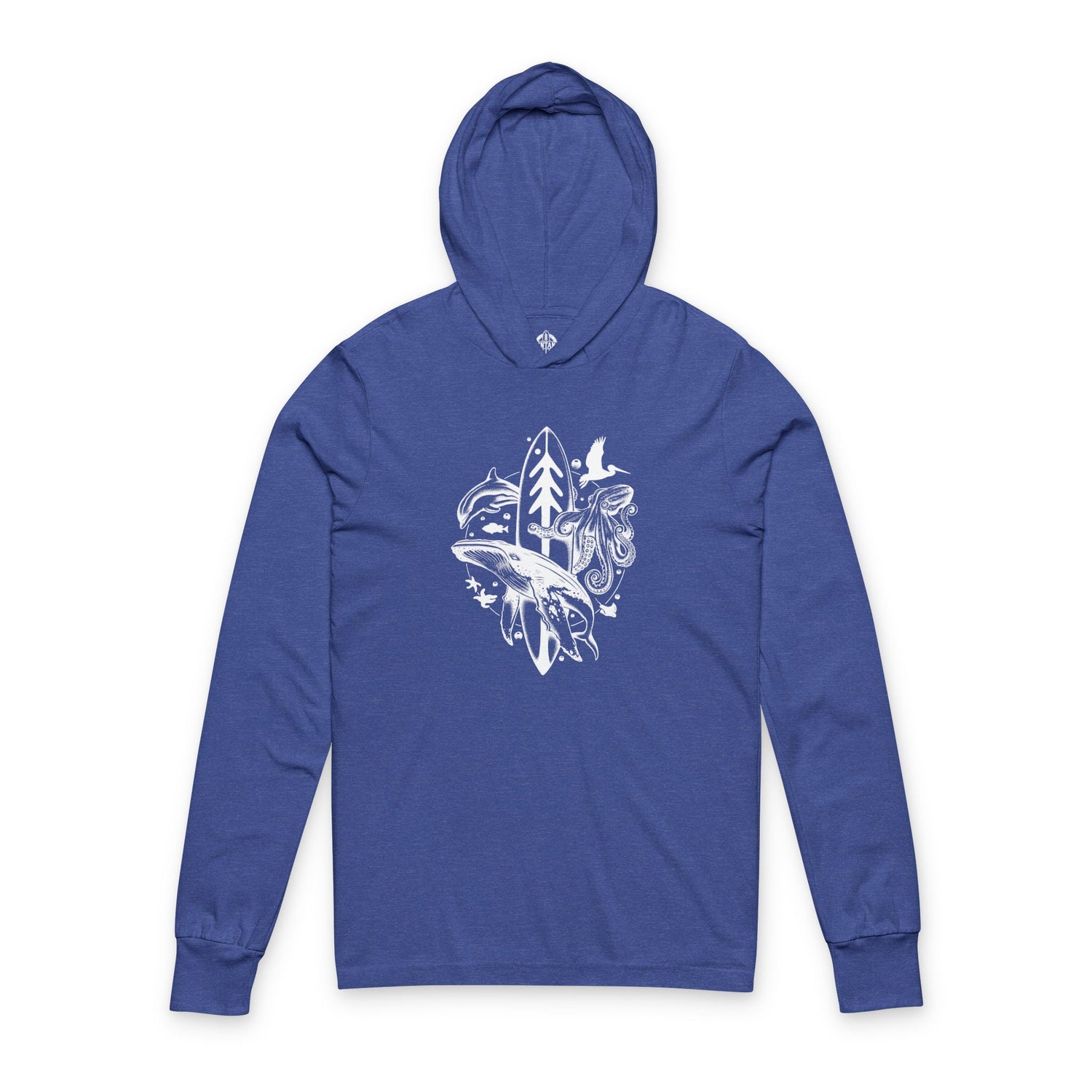 Ventana Monterey Bay by Thiago Bianchini Unisex - Cotton Long Sleeve Hooded T-Shirt