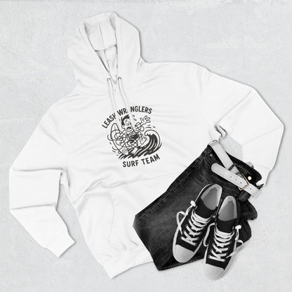 Leash Wranglers Surf Team Unisex - Pull-Over Cotton Blend Fleece Hoodie