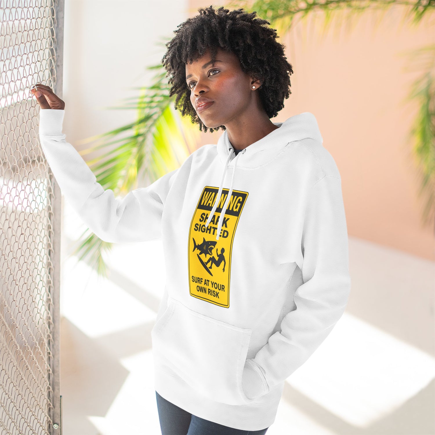 Shark Sighted Unisex - Pull-Over Cotton Blend Fleece Hoodie