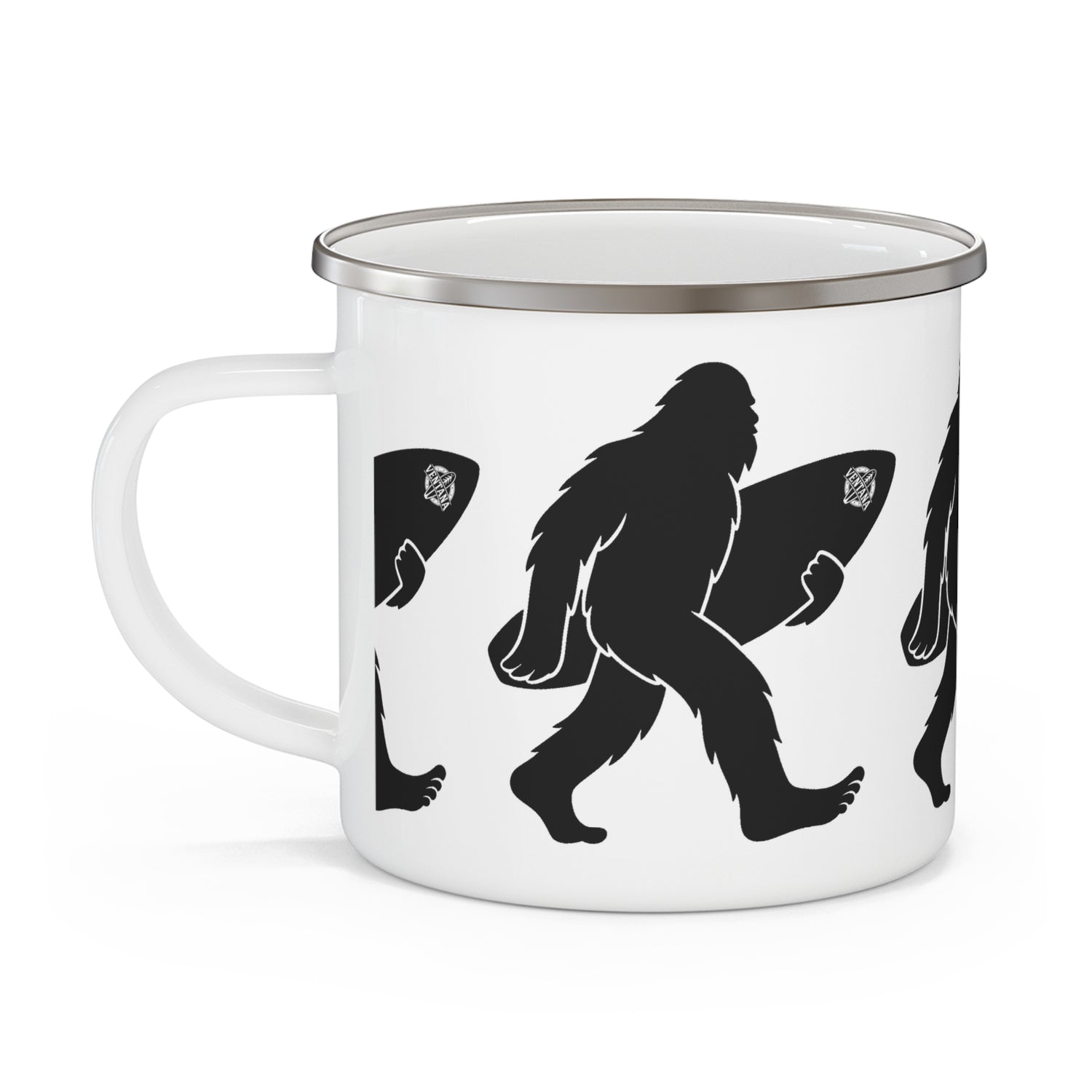 Ventana Surfsquatch Enamel Camping Mug