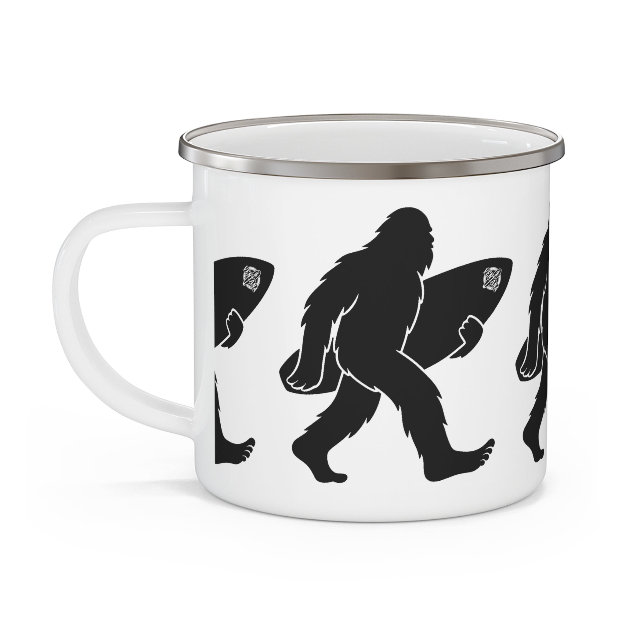Ventana Surfsquatch Enamel Camping Mug