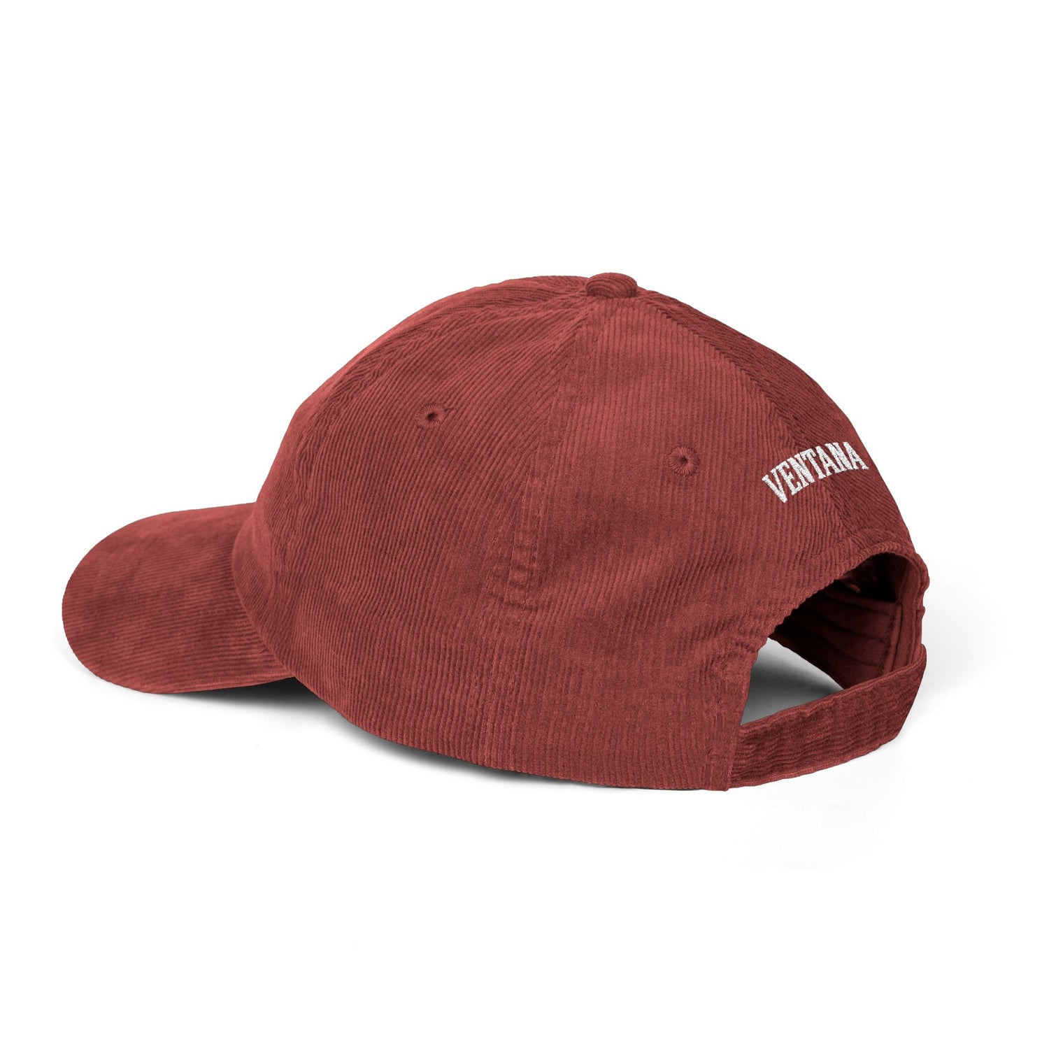 Ventana Three Board Embroidered Corduroy Cap - 100% Cotton