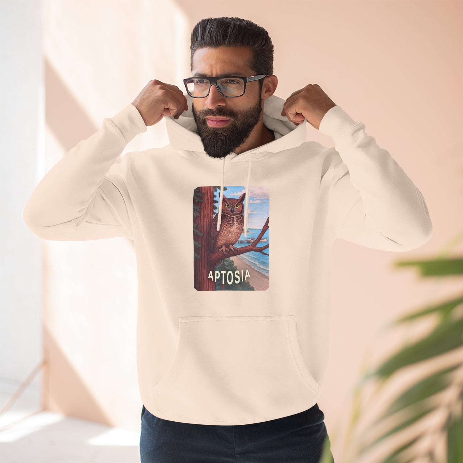 Aptos California Aptosia Unisex - Pull-Over Cotton Blend Fleece Hoodie