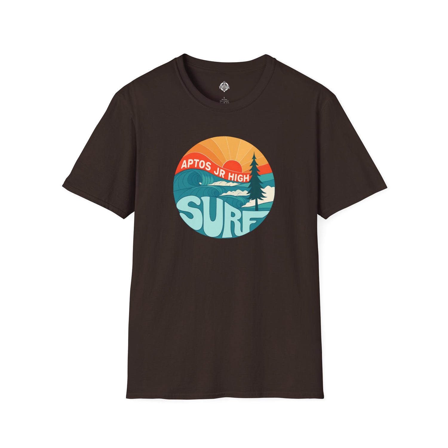 Aptos Junior High Surf Team Sunset Unisex - U.S. Cotton T-Shirt