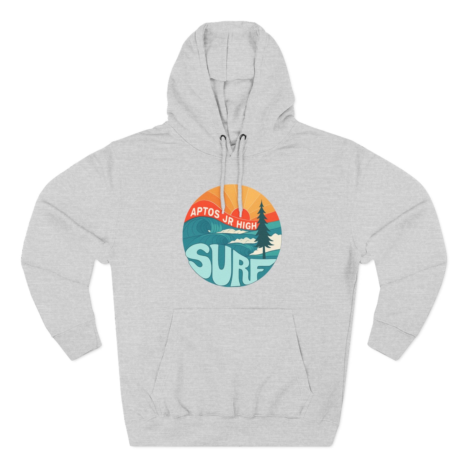 Aptos Junior High Surf Team Sunset Unisex - Pull-Over Cotton Blend Fleece Hoodie