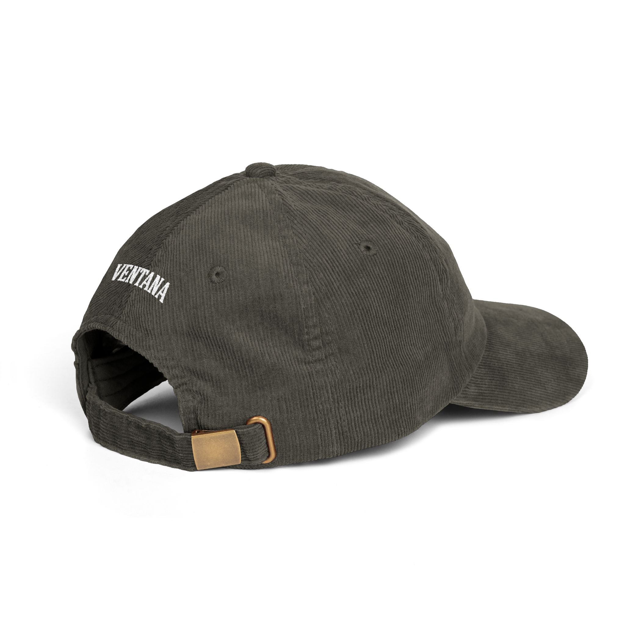 Ventana Three Board Embroidered Corduroy Cap - 100% Cotton