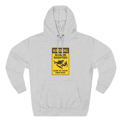 Shark Sighted Unisex - Pull-Over Cotton Blend Fleece Hoodie