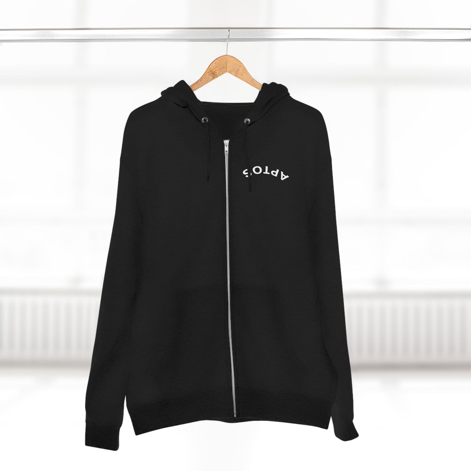 Aptos California Upside Down Unisex - Zip Cotton Blend Fleece Hoodie
