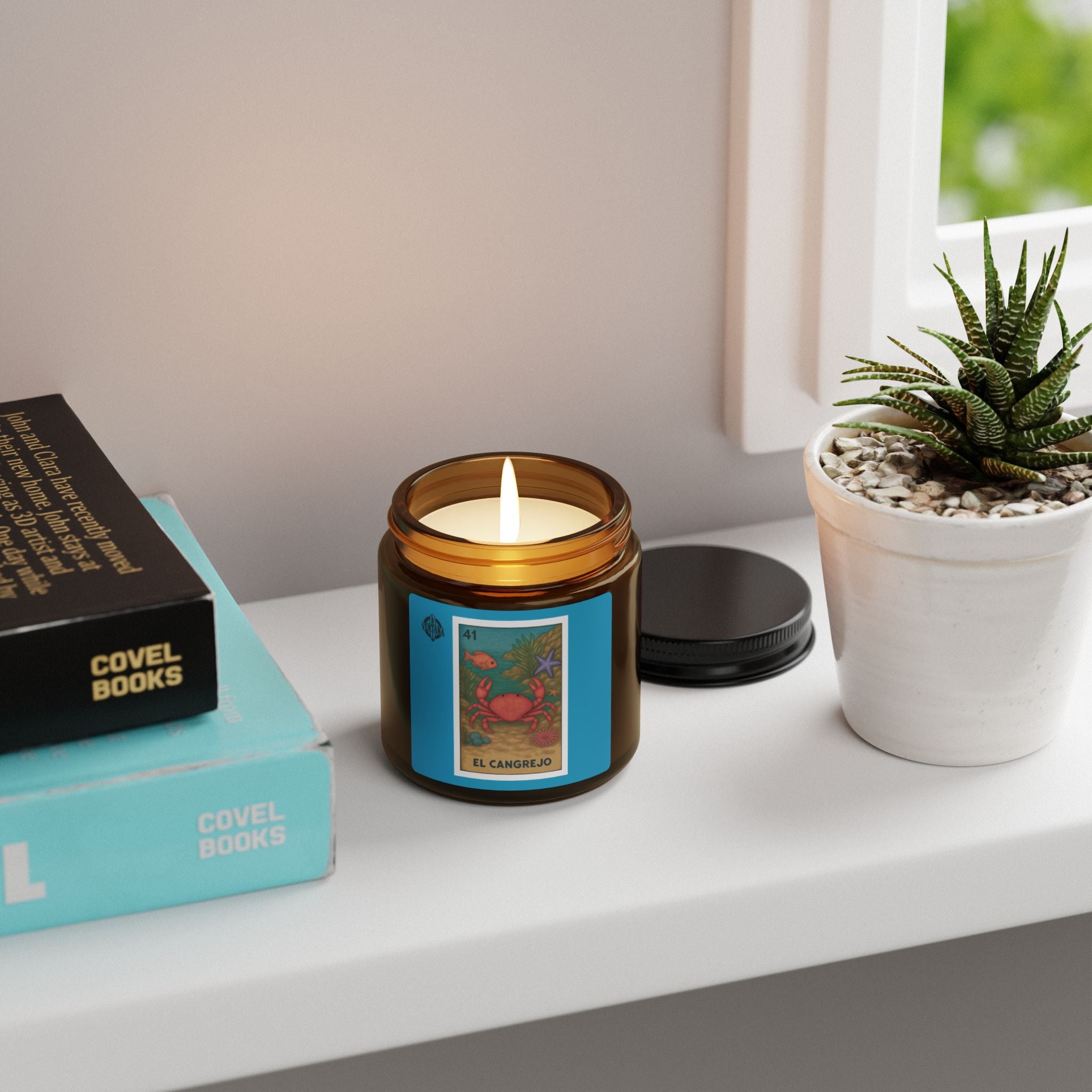 Crab Lotería - Scented Soy Candle (El Cangrejo)