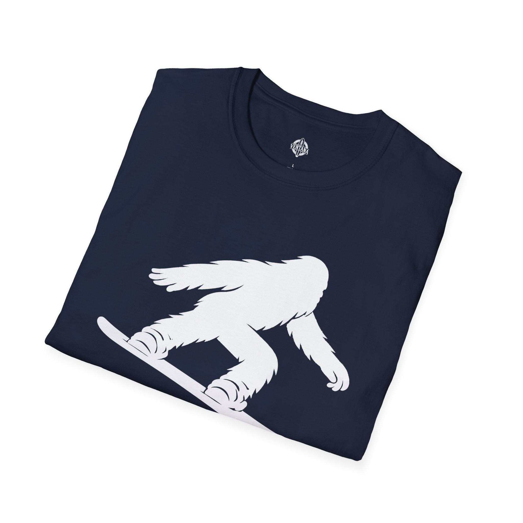 Ventana Shreddy Yeti Snowboard Unisex - U.S. Cotton T-Shirt