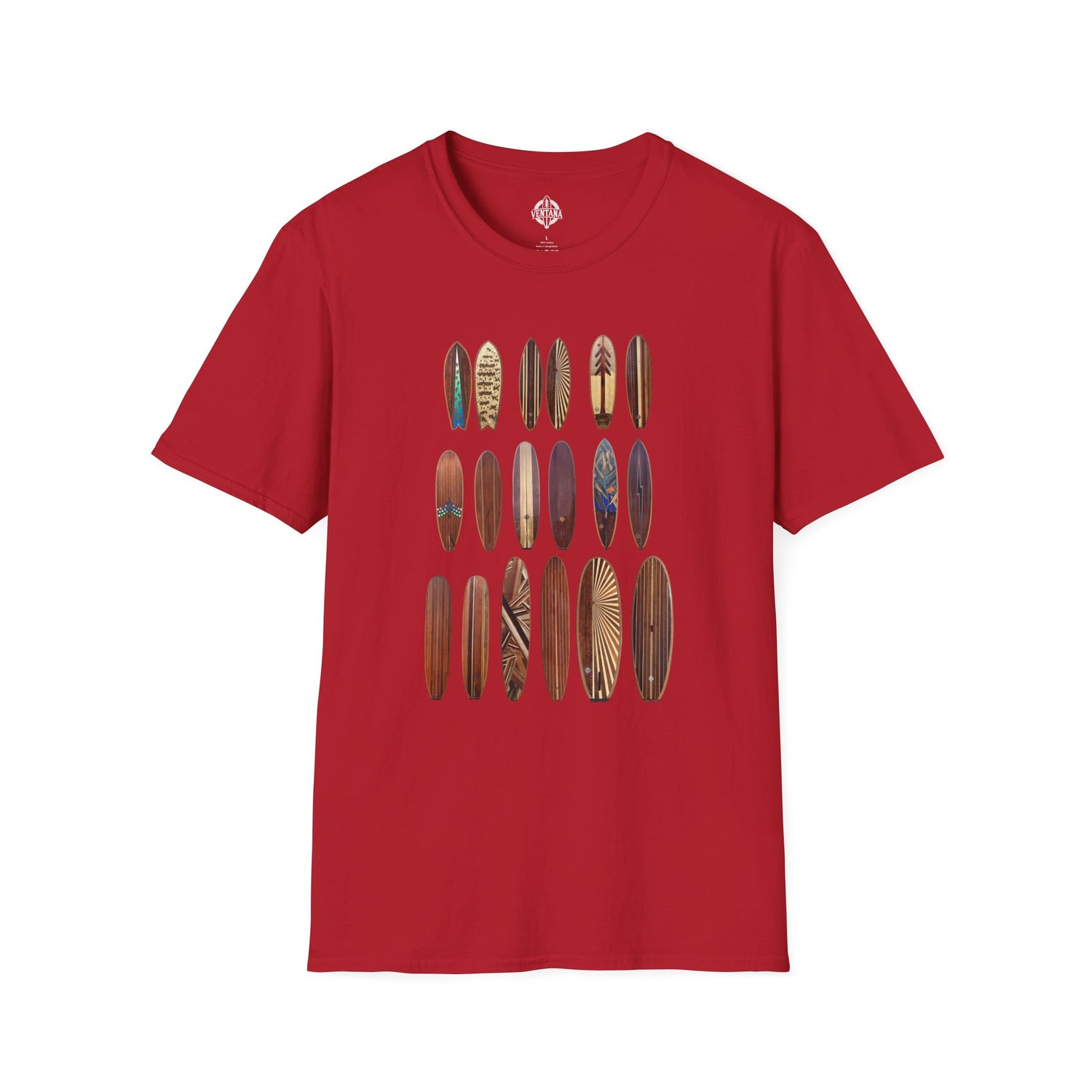Ventana Wooden Surfboards Unisex - Soft Style U.S. Cotton T-Shirt