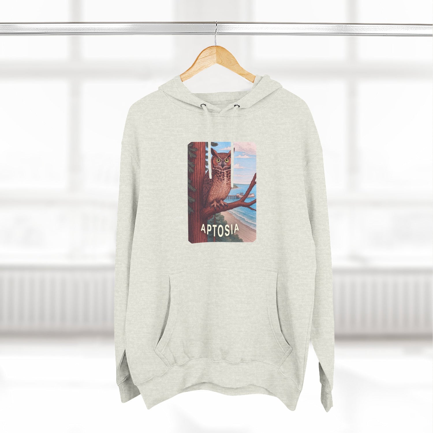 Aptos California Aptosia Unisex - Pull-Over Cotton Blend Fleece Hoodie