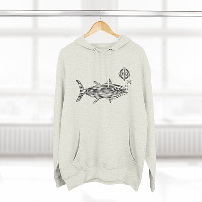 Ventana Wooden Tuna Unisex - Pull-Over Cotton Blend Fleece Hoodie