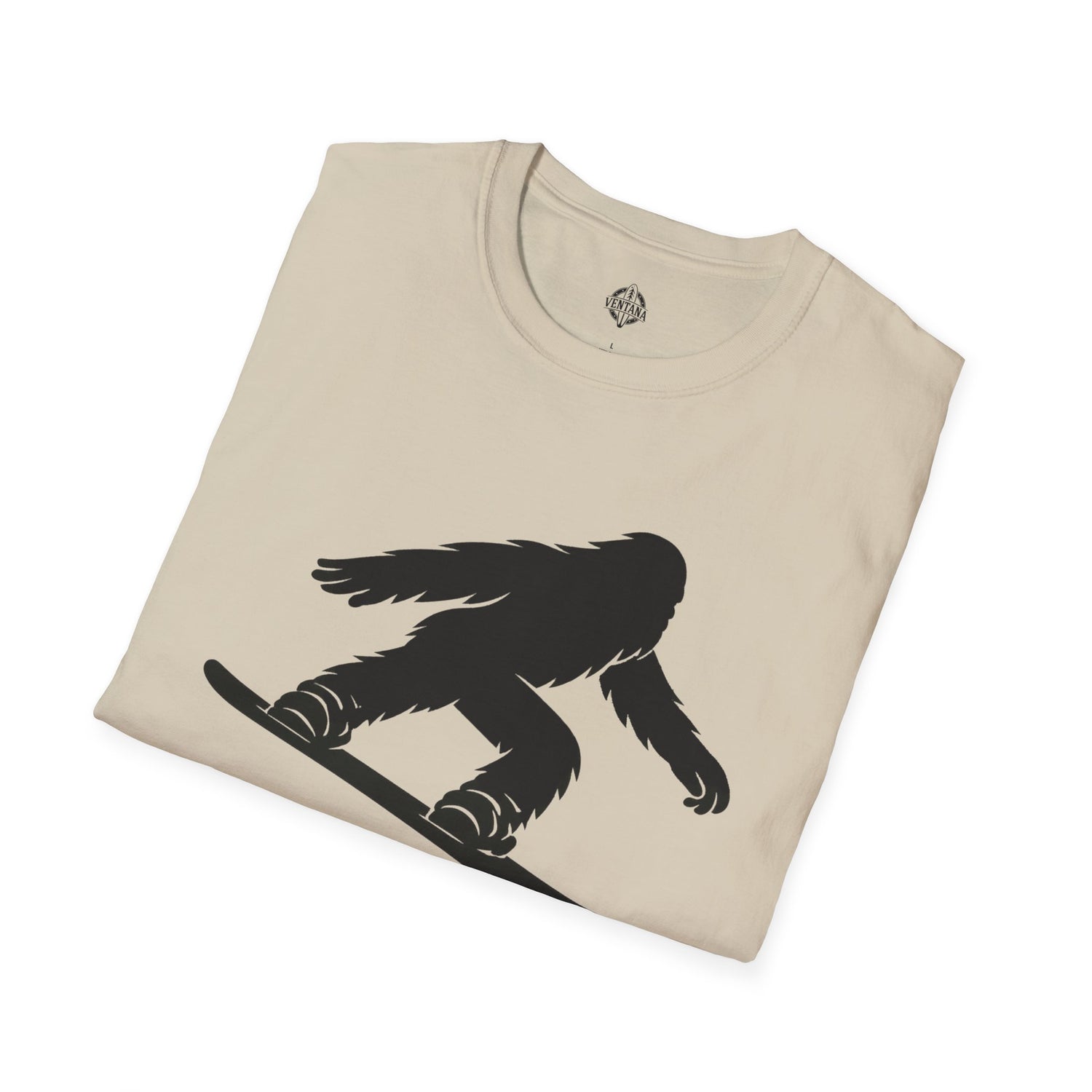 Ventana Shreddy Yeti Snowboard Unisex - U.S. Cotton T-Shirt