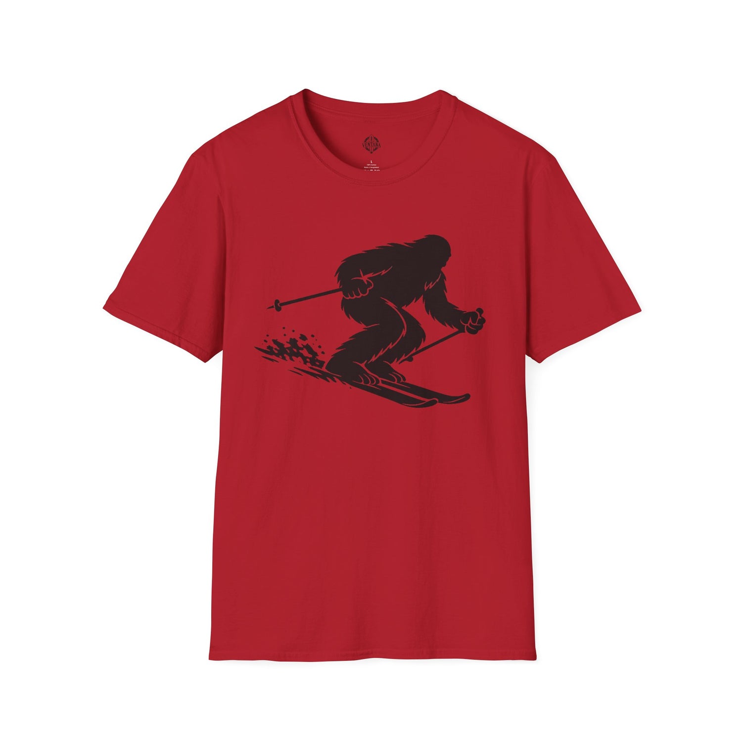 Ventana Shreddy Yeti Ski Unisex - U.S. Cotton T-Shirt