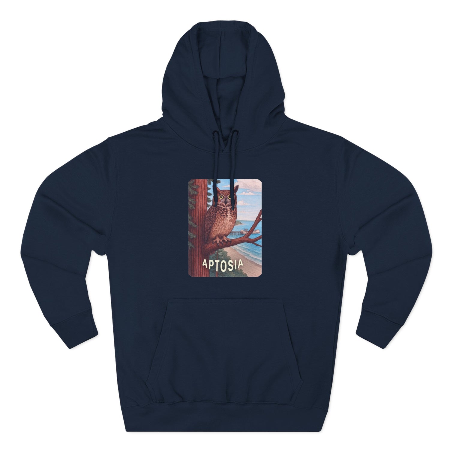 Aptos California Aptosia Unisex - Pull-Over Cotton Blend Fleece Hoodie