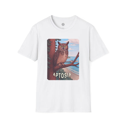 Aptos California Aptosia Owl Unisex - U.S. Cotton T-Shirt
