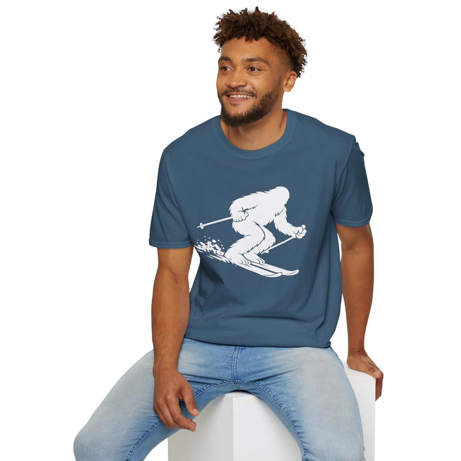 Ventana Shreddy Yeti Ski Unisex - U.S. Cotton T-Shirt