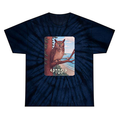 Aptos California Aptosia Owl Tie Dye Unisex - 100% Cotton T-Shirt