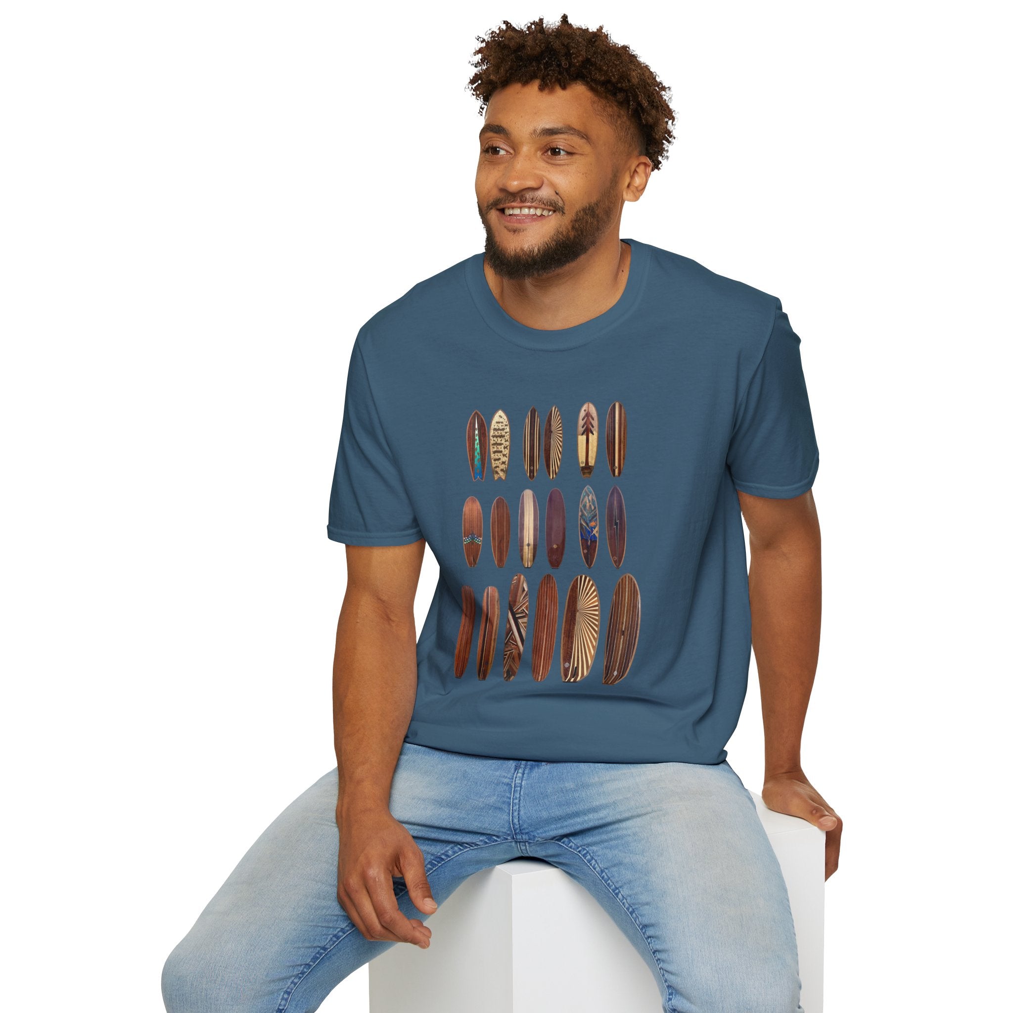 Ventana Wooden Surfboards Unisex - Soft Style U.S. Cotton T-Shirt