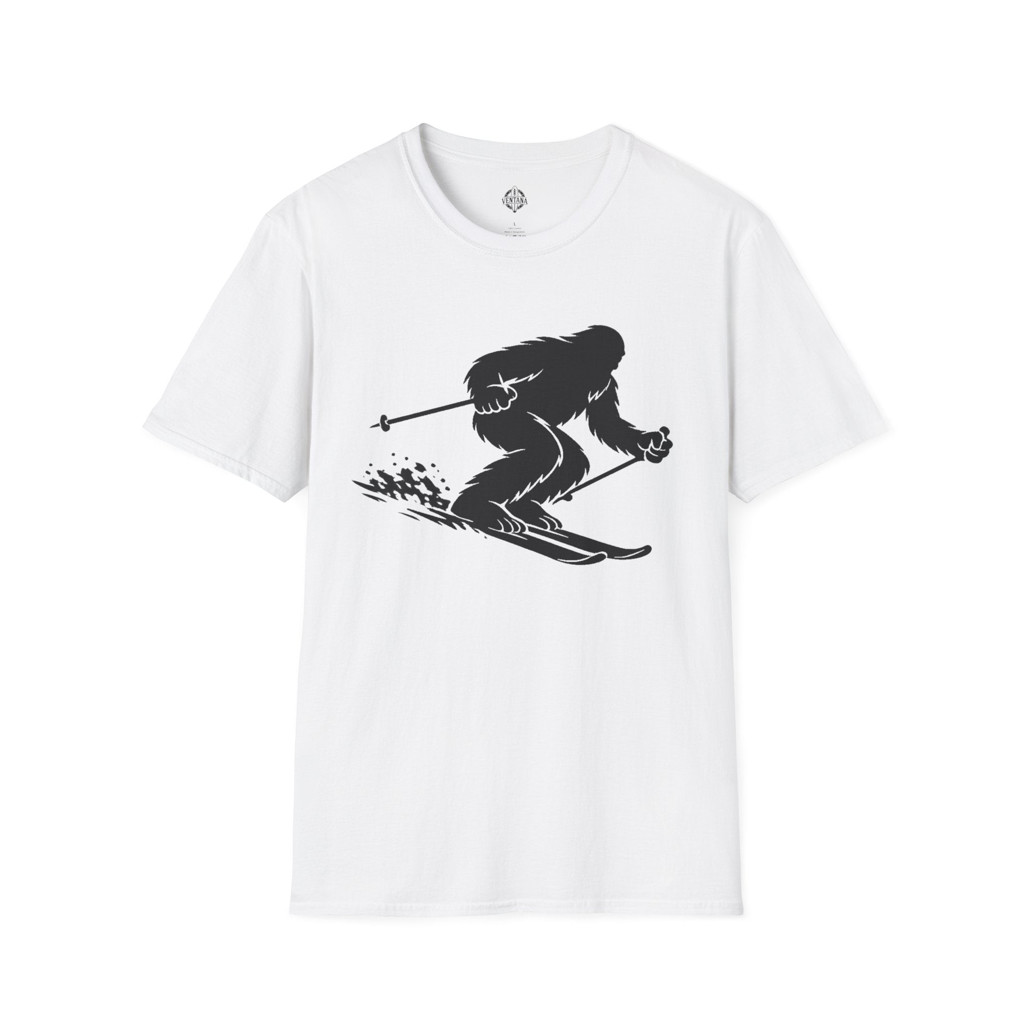 Ventana Shreddy Yeti Ski Unisex - U.S. Cotton T-Shirt