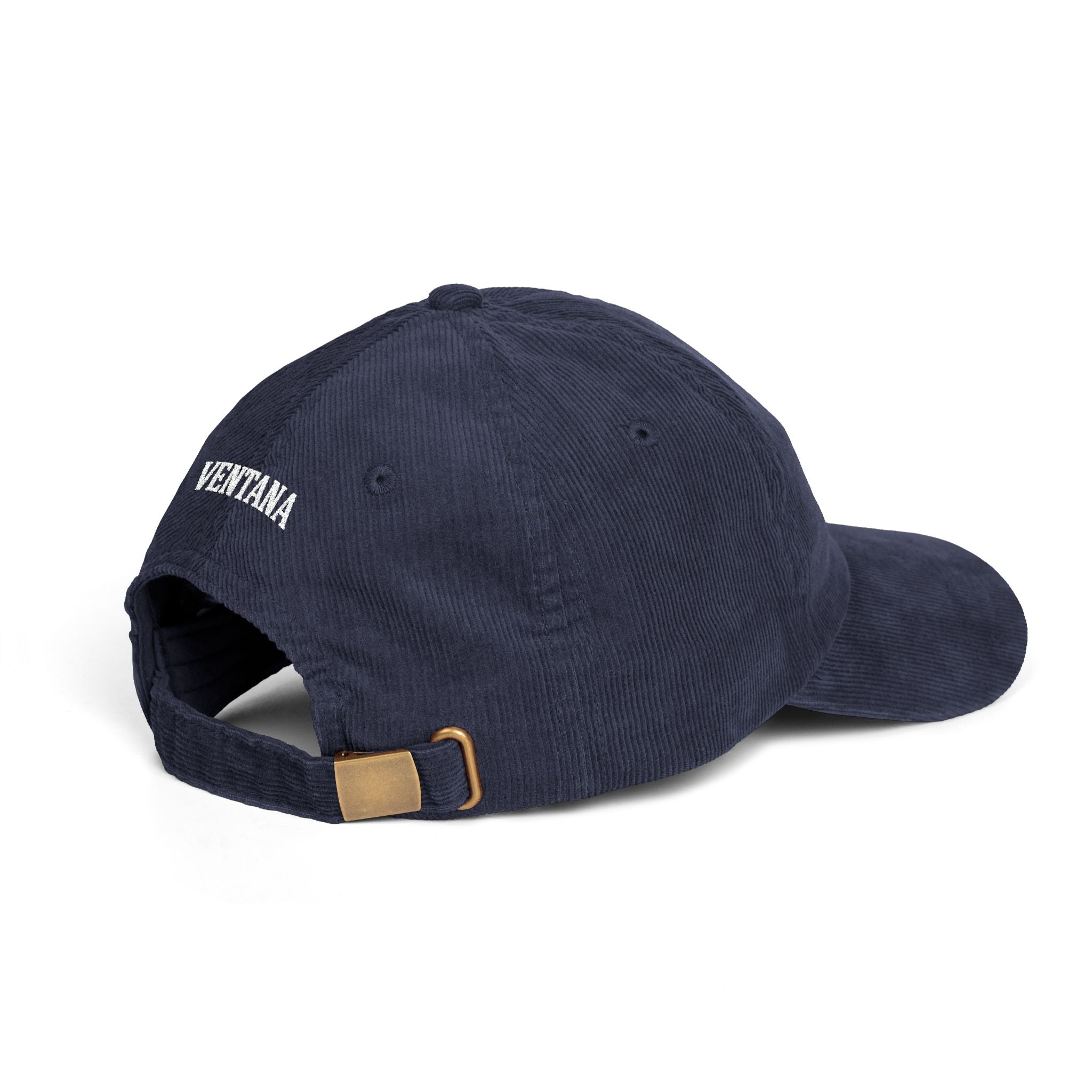 Ventana Three Board Embroidered Corduroy Cap - 100% Cotton