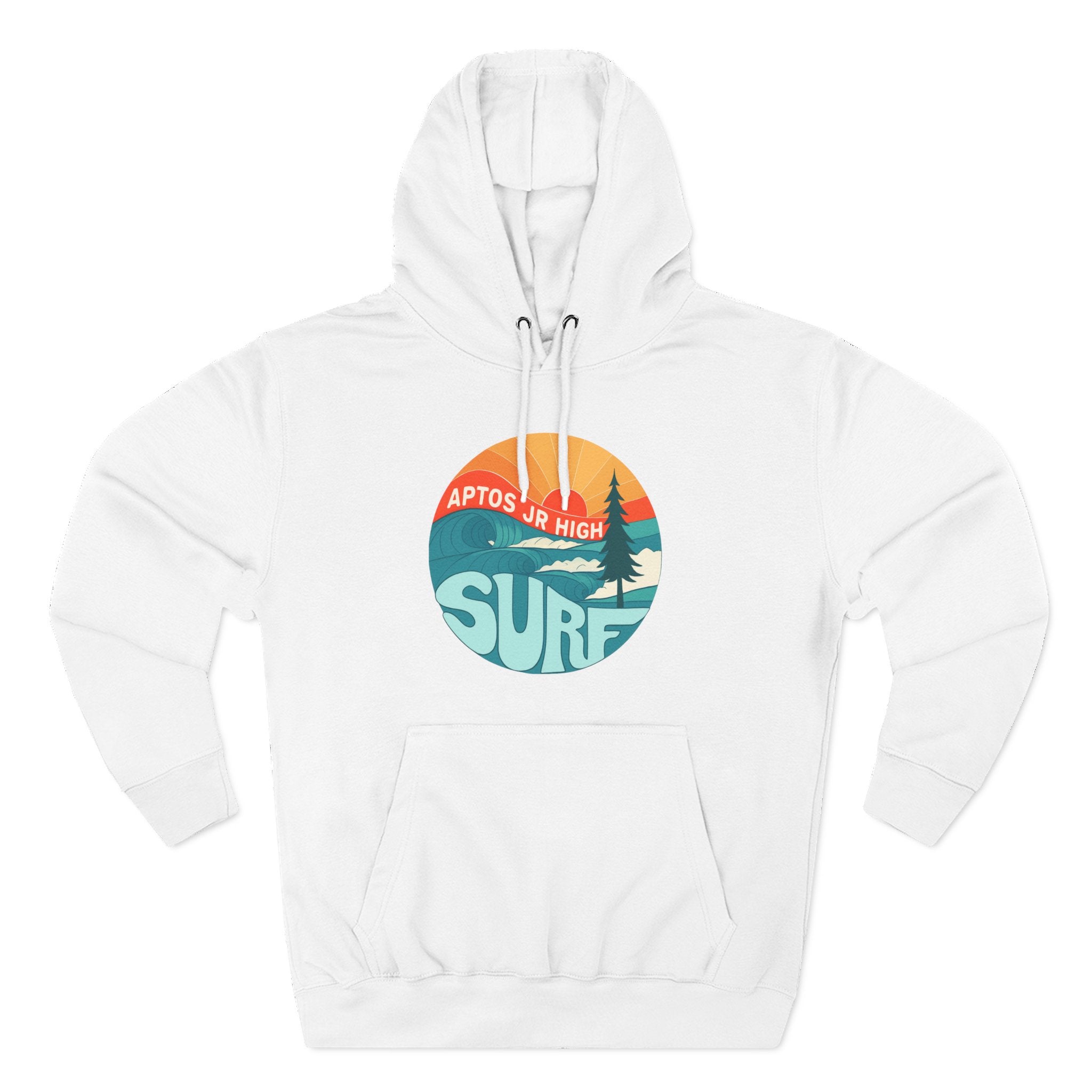 Aptos Junior High Surf Team Sunset Unisex - Pull-Over Cotton Blend Fleece Hoodie