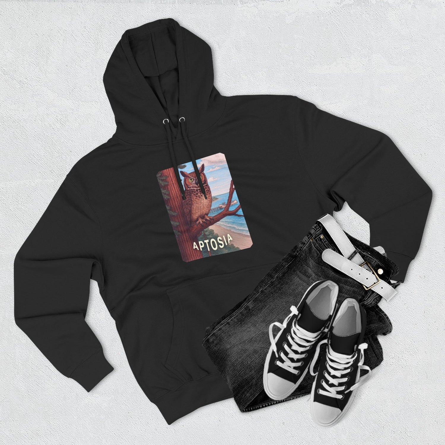 Aptos California Aptosia Unisex - Pull-Over Cotton Blend Fleece Hoodie