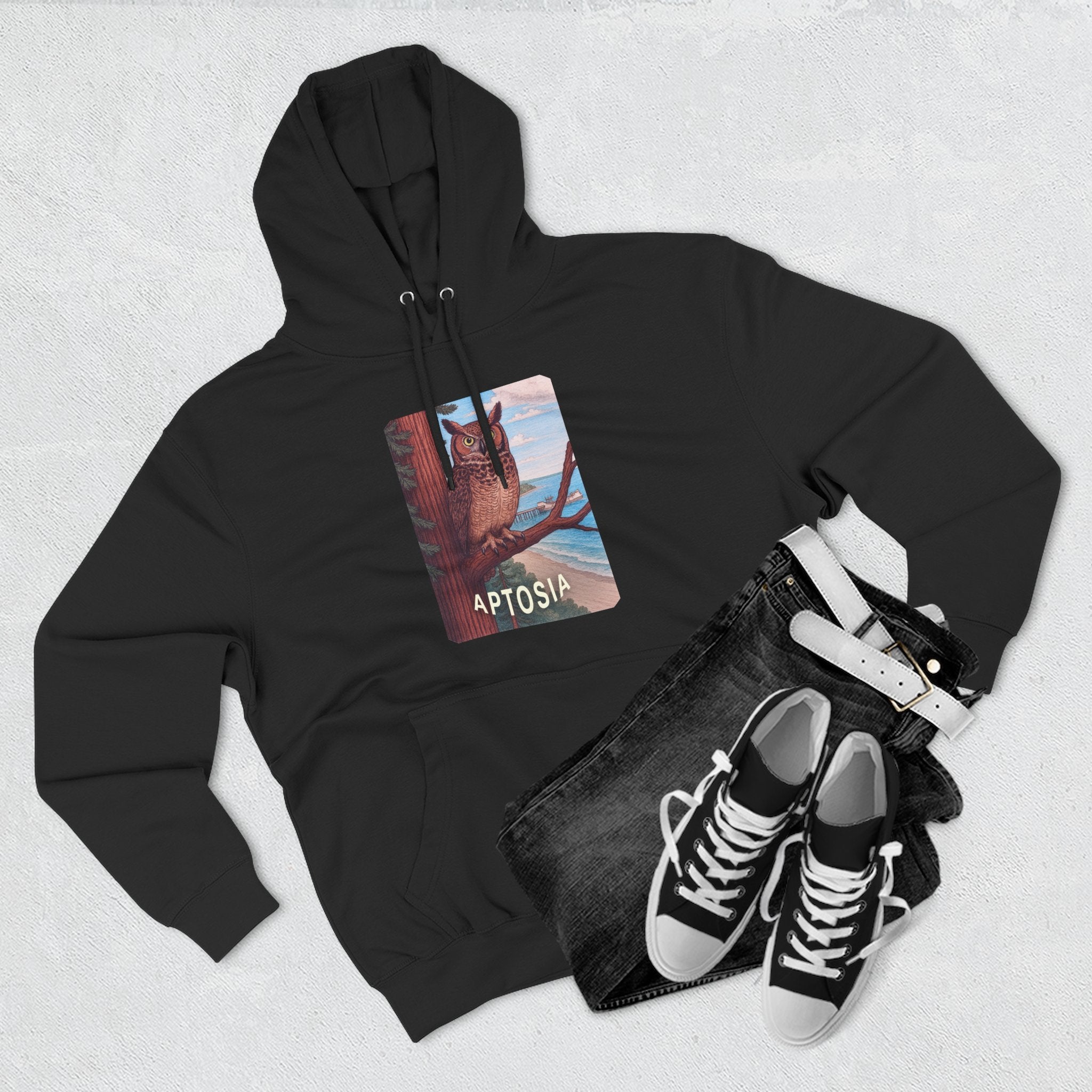 Aptos California Aptosia Unisex - Pull-Over Cotton Blend Fleece Hoodie